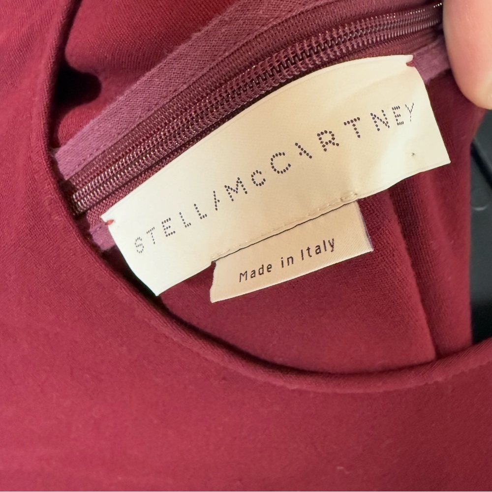 Stella McCartney Wine Red Mini Dress - Picture 3 of 6